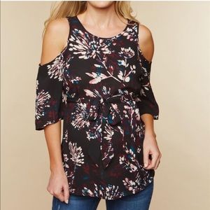 Motherhood maternity exposed shoulder top L